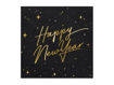 Picture of NAPKINS HAPPY NEW YEAR BLACK 33X33CM